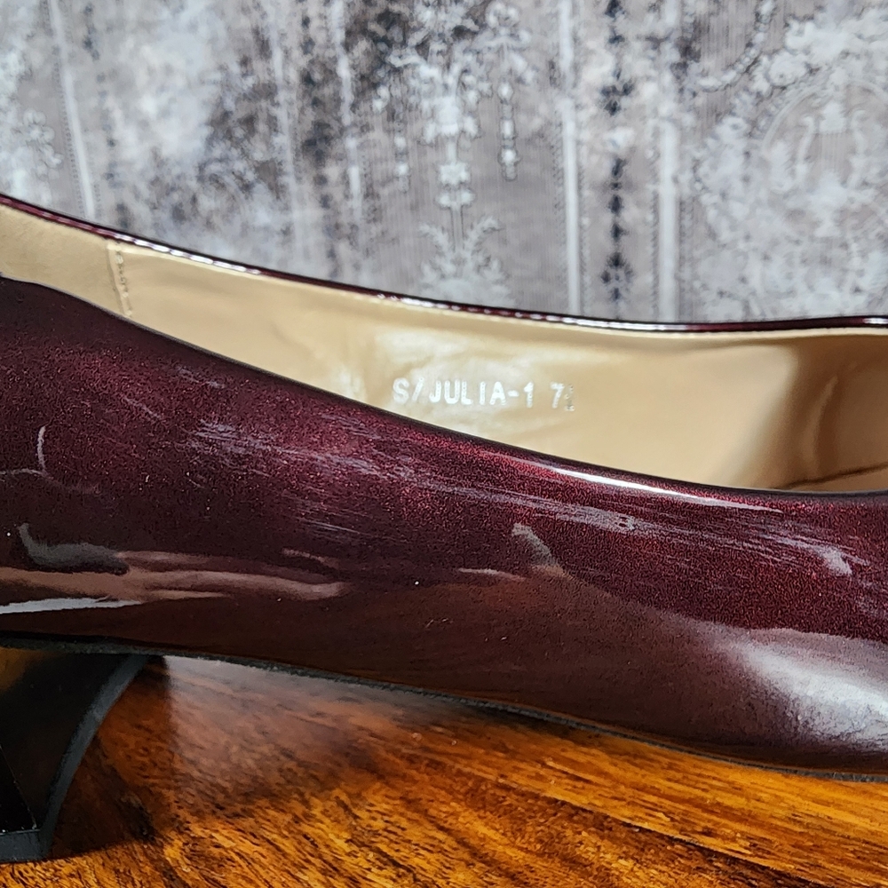 Lady Godiva Shiny Brown Heels 7.5 - Picture 12 of 14